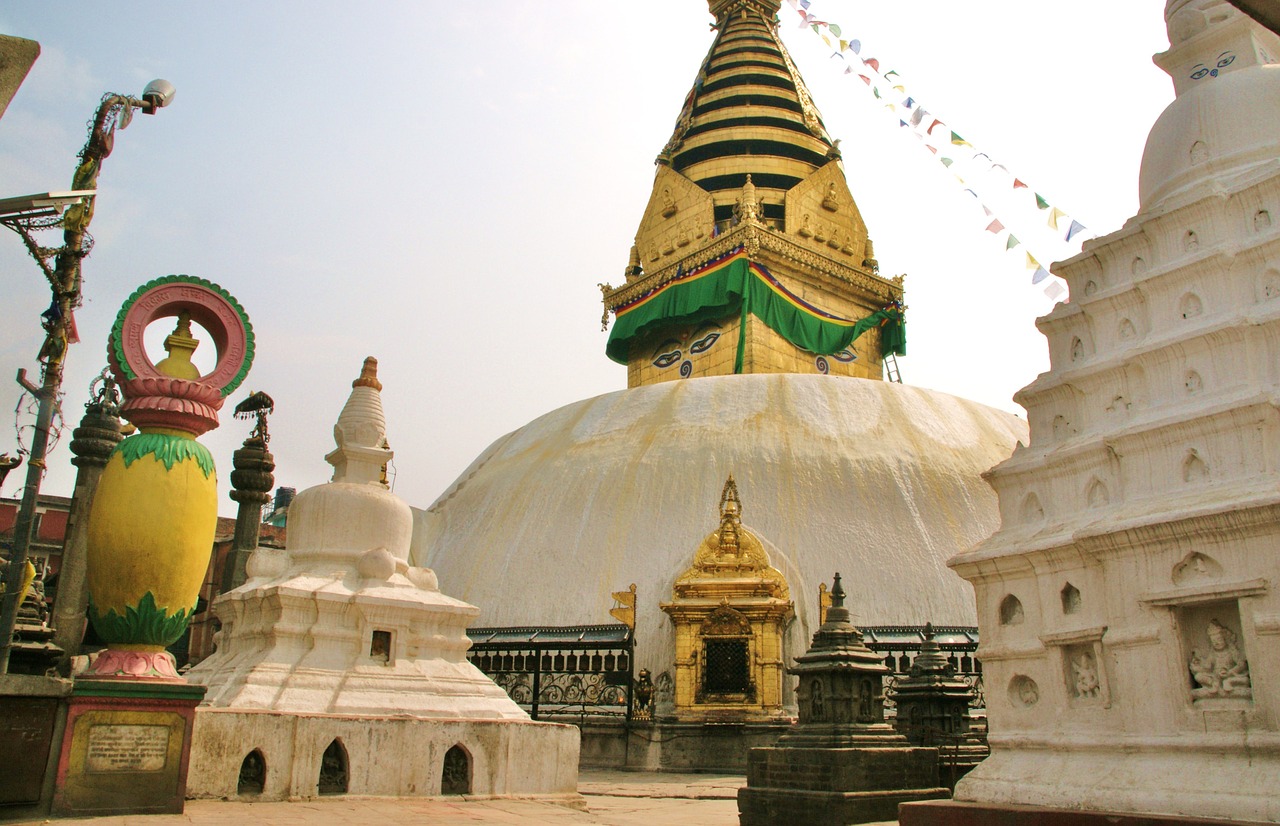 kathmandu stupa buddhism free photo