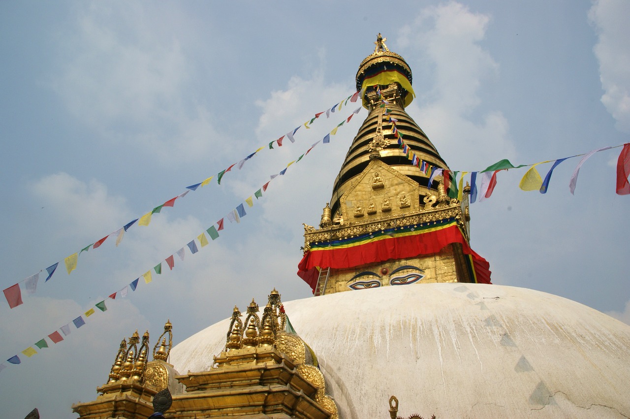 stupa kathmandu buddhist free photo
