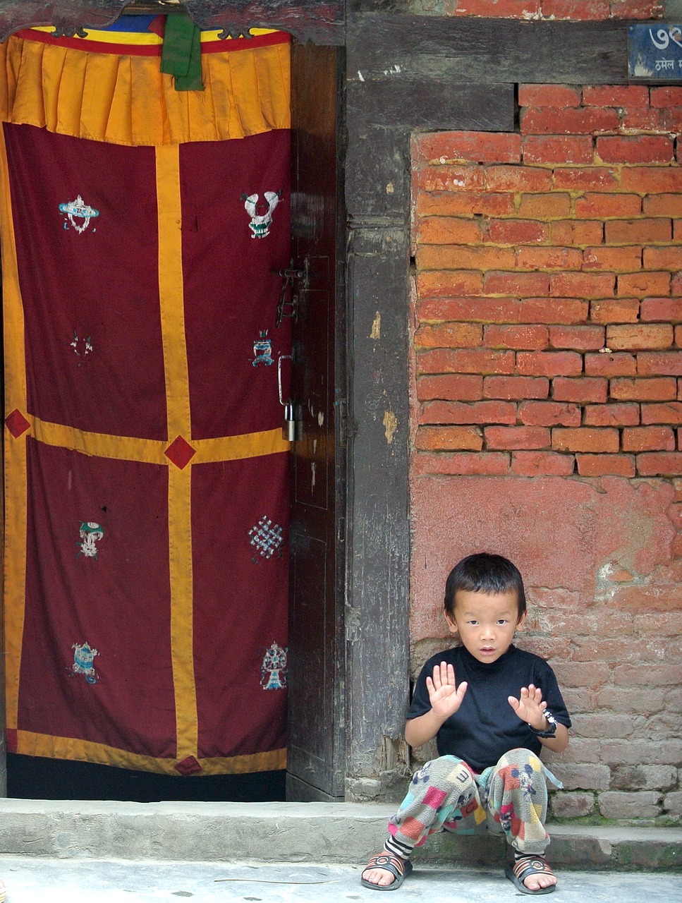 kathmandu nepal boy free photo