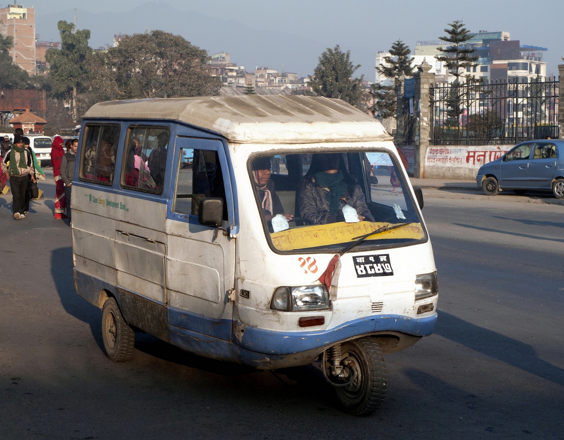 kathmandu nepal minibus free photo