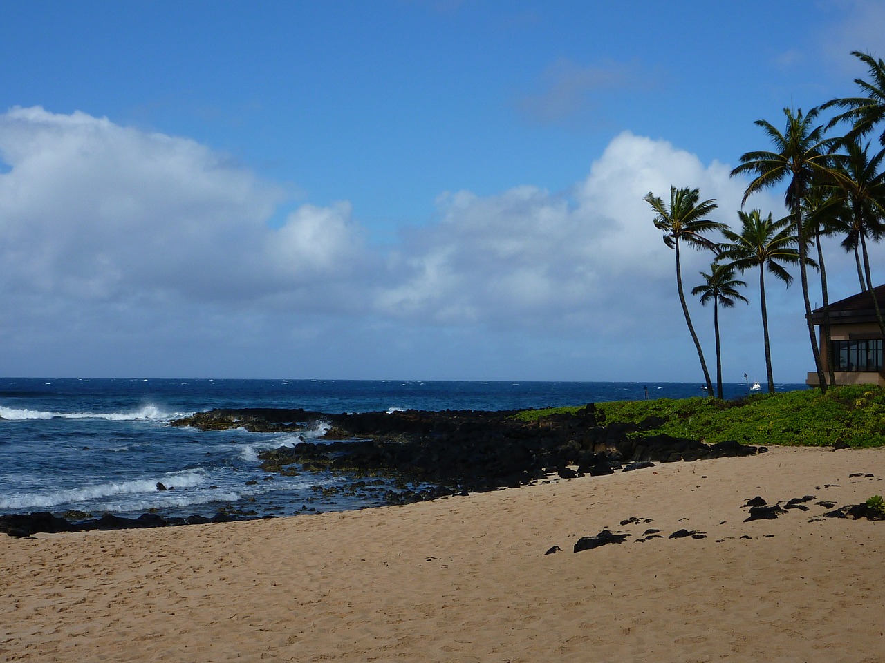 kauai ocean hawaii beach free photo