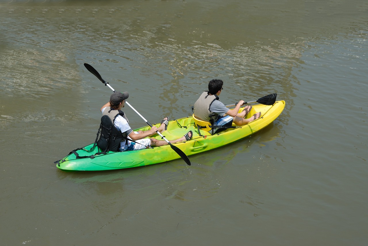 kayak kayaking people free photo