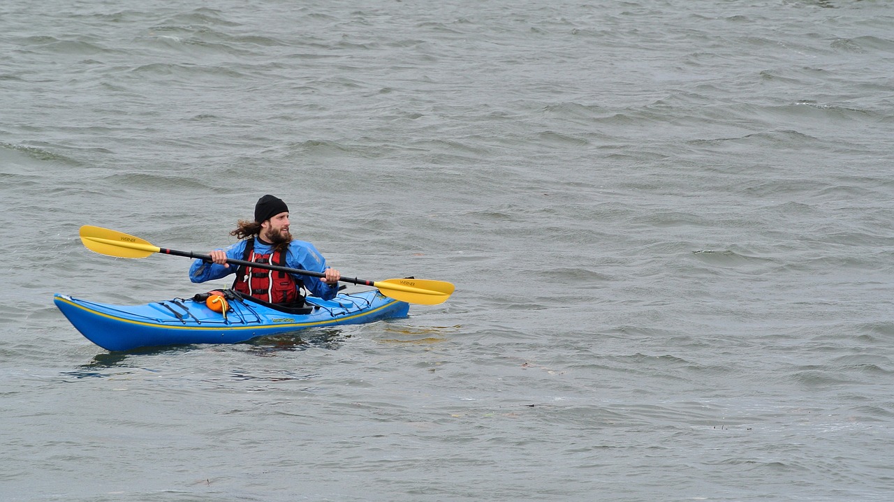 kayak kayaker water free photo