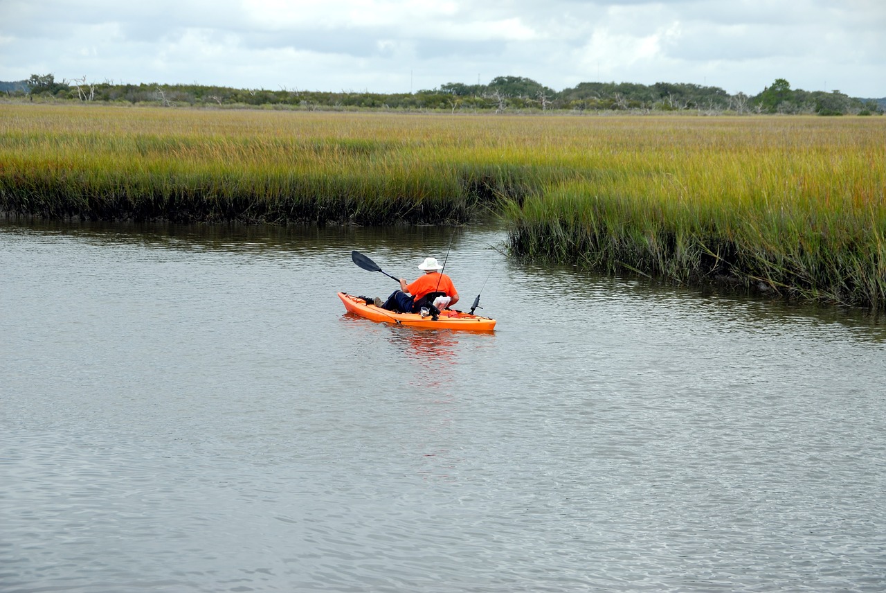 kayak elder man person free photo