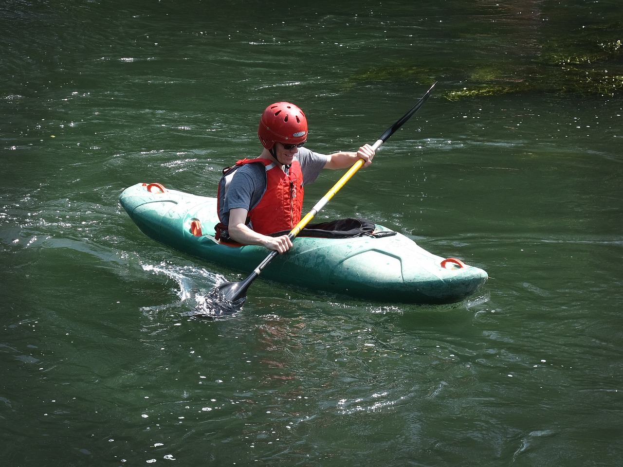 kayak paddle kayaked free photo