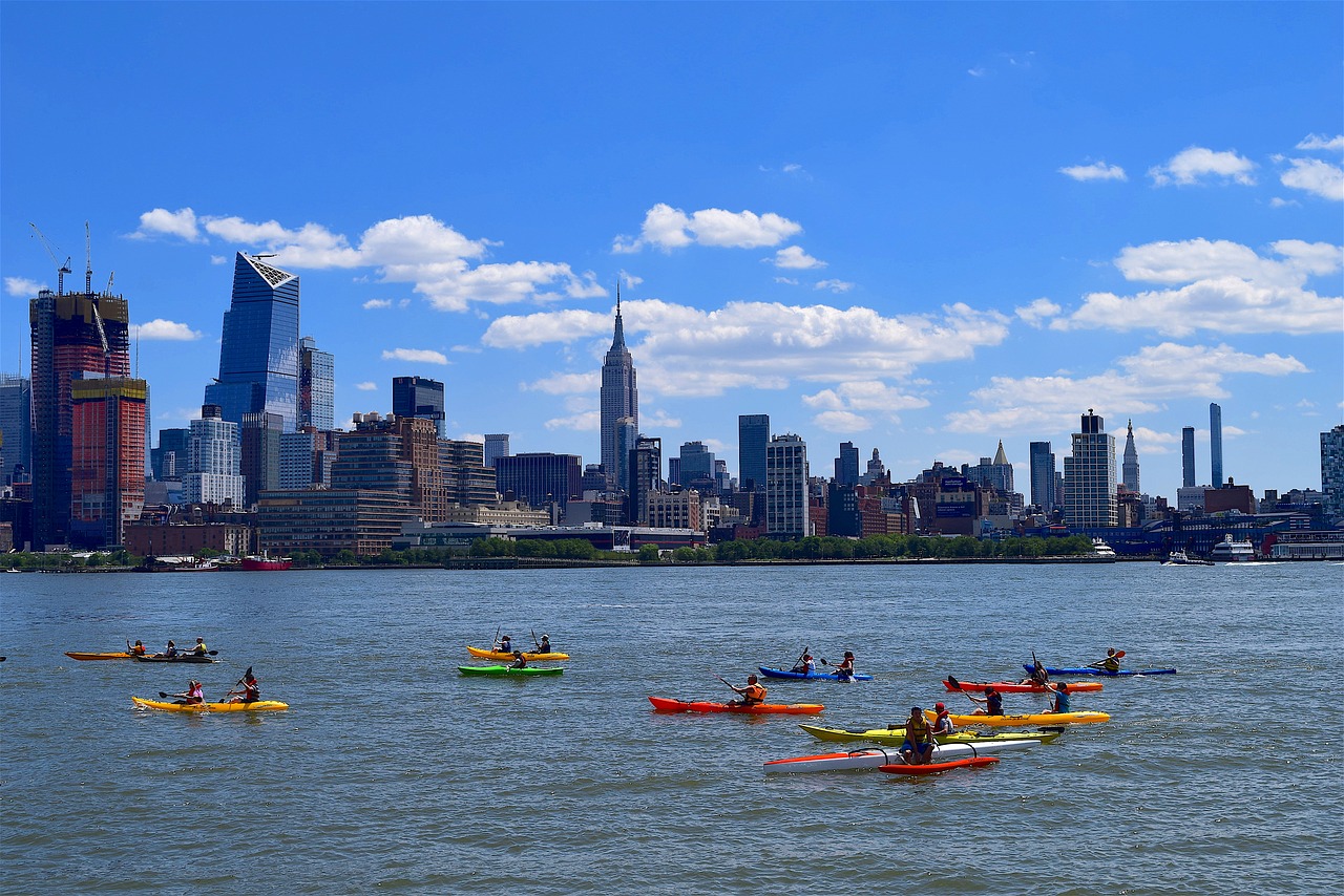 kayak river hudson river free photo