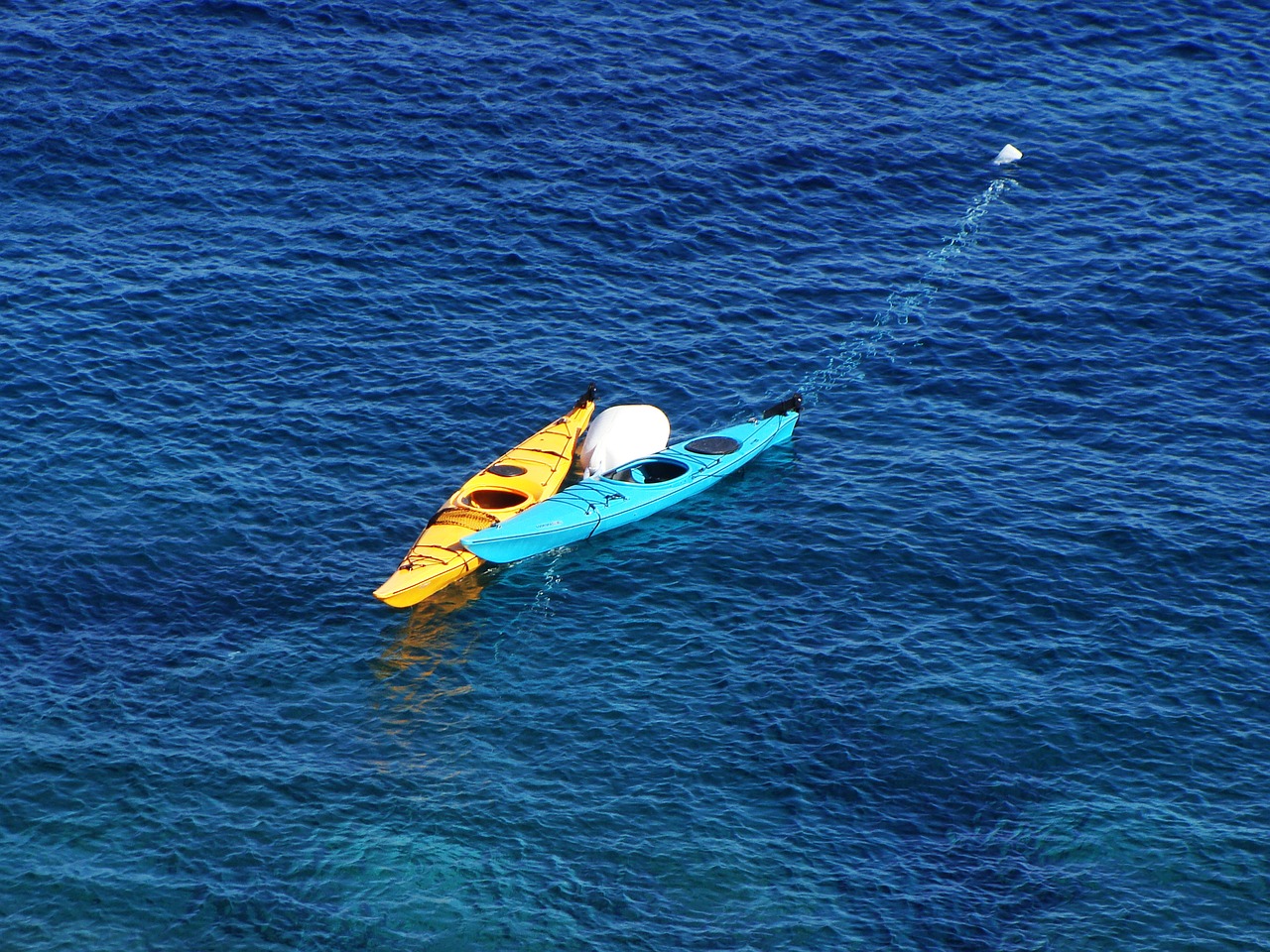 kayak sea water free photo