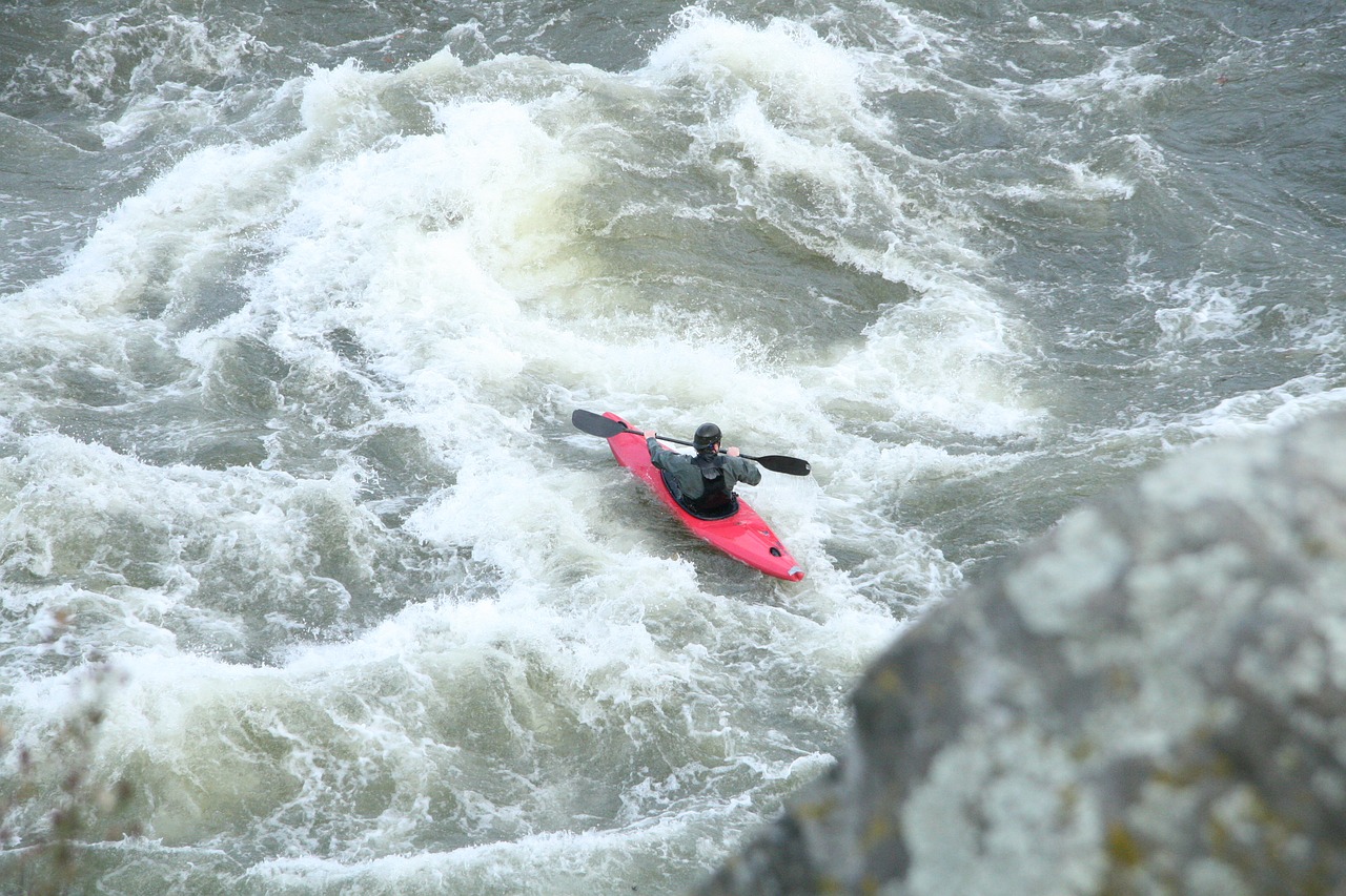 kayak falls whitewater free photo