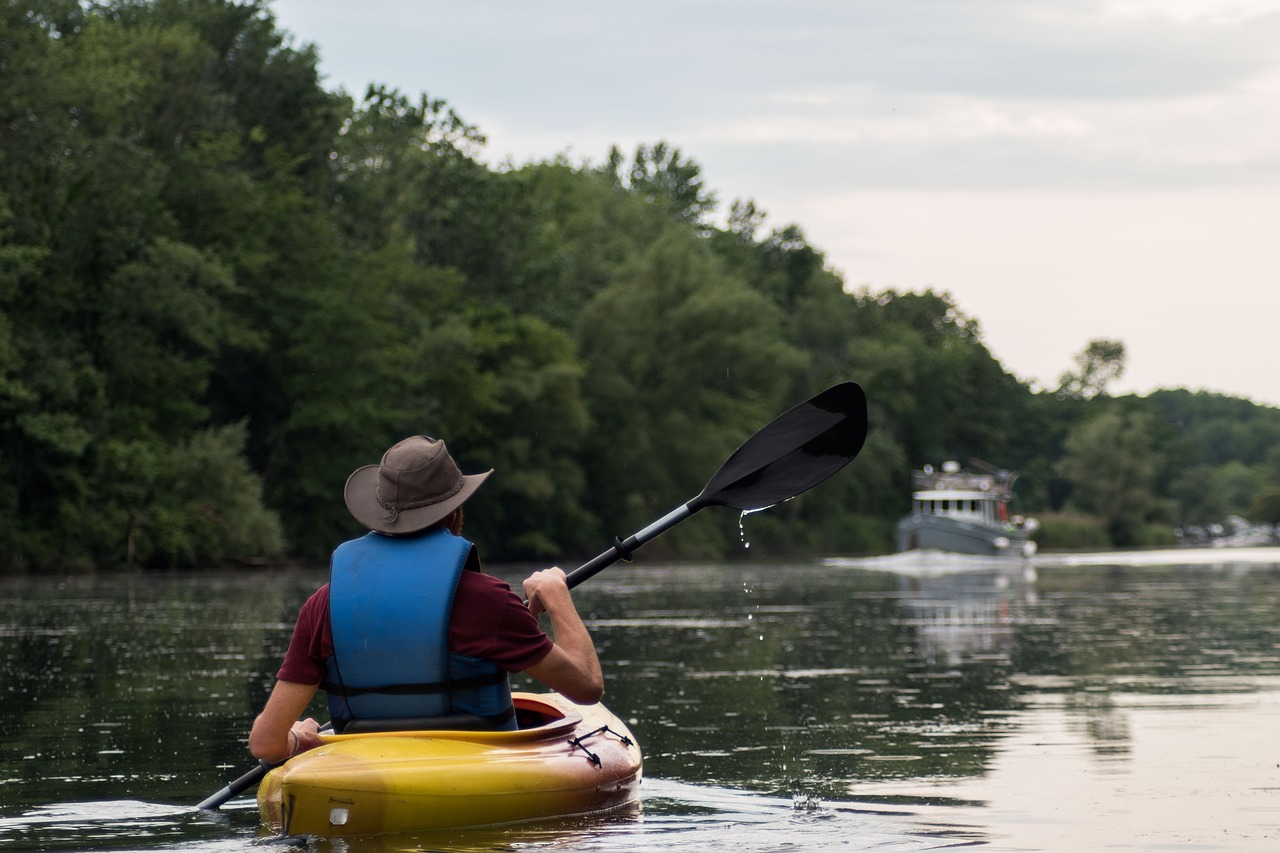 kayak river water free photo