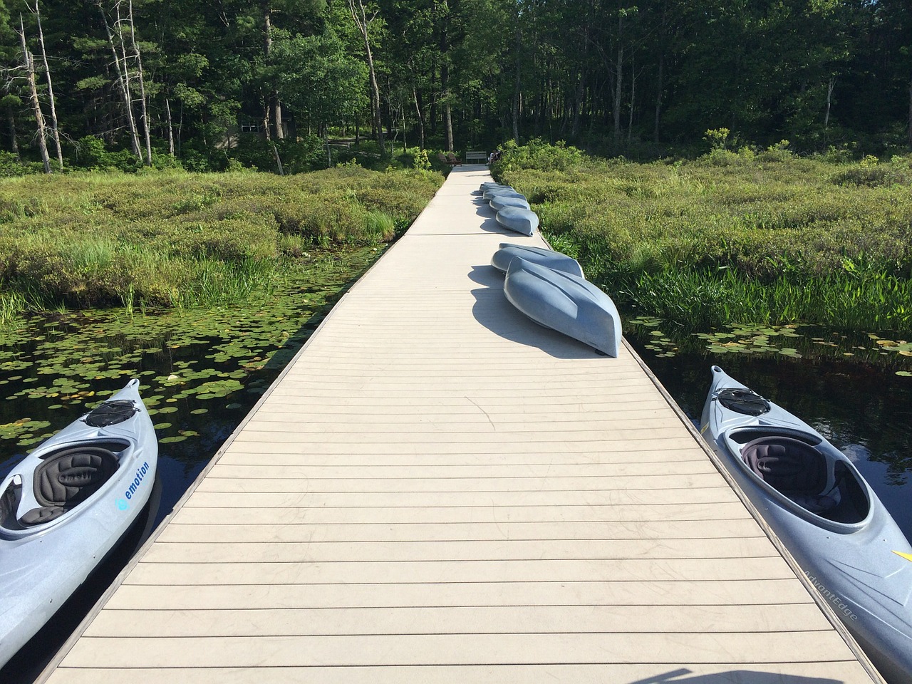 kayak pier watersports free photo