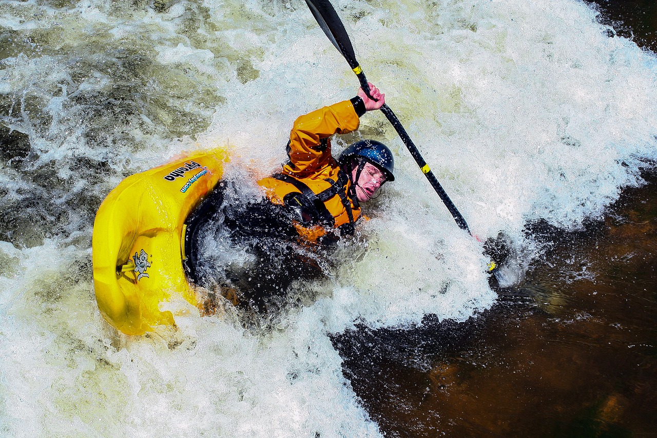 kayak  white water  bear river free photo