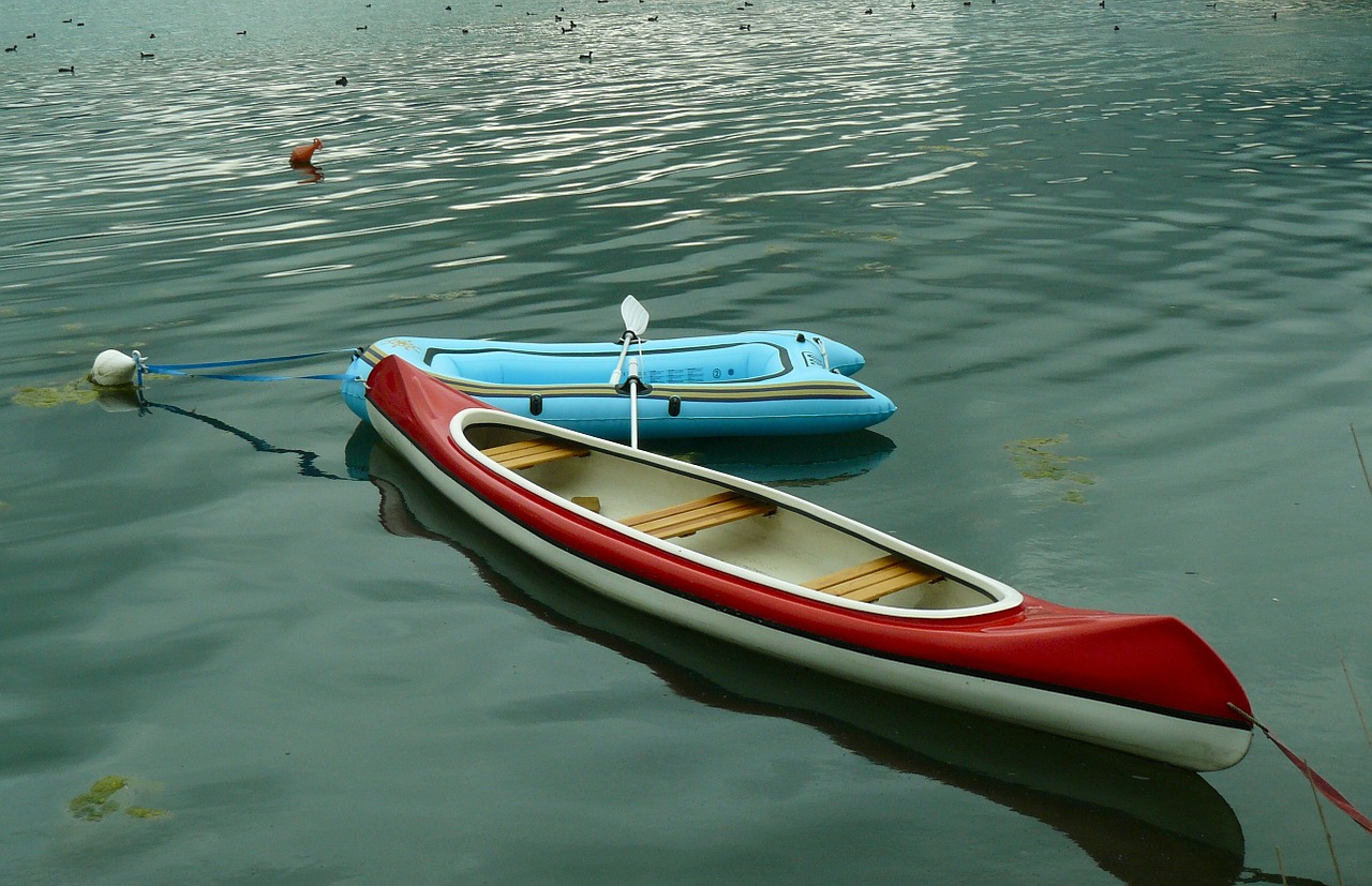 kayak canoeing boats free photo