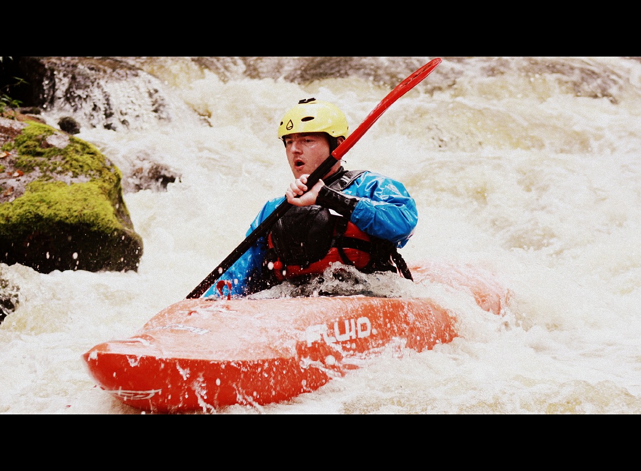 kayak water paddle free photo
