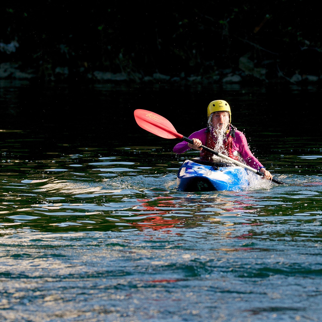 kayak white water water sports free photo