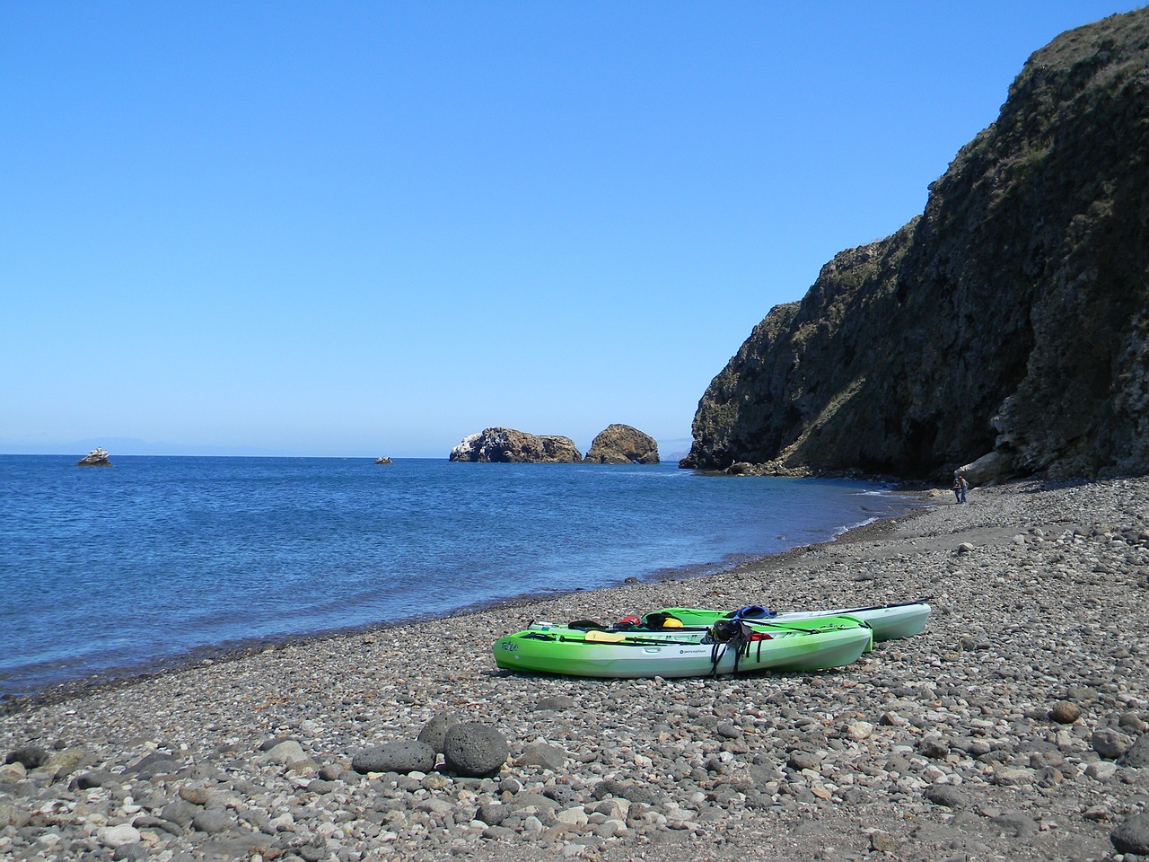 kayak kayaks beach free photo