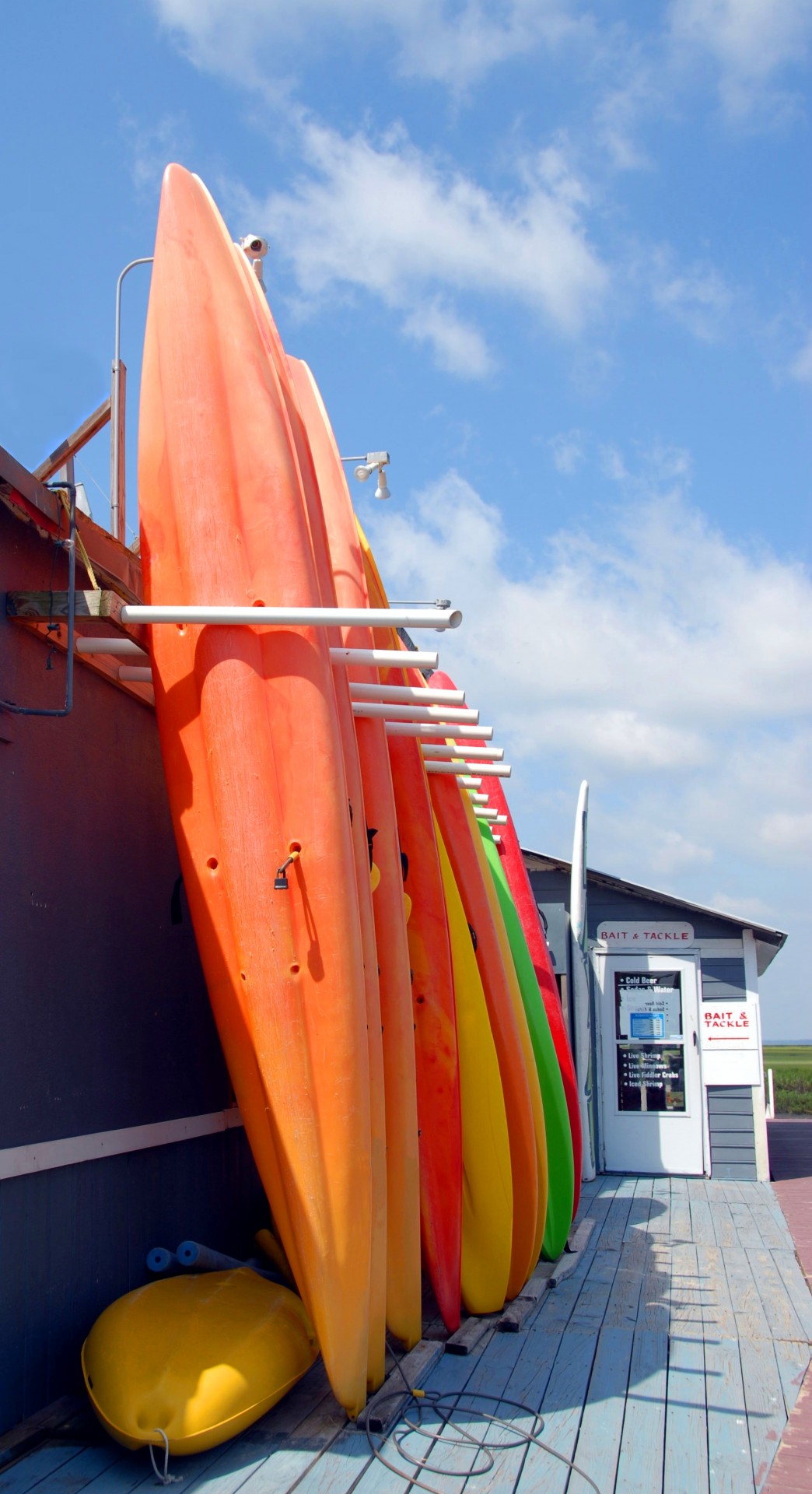 colorful kayaks boat free photo