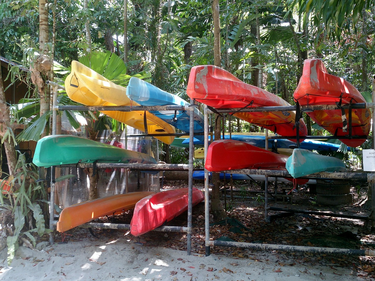 kayaks color kayaking free photo