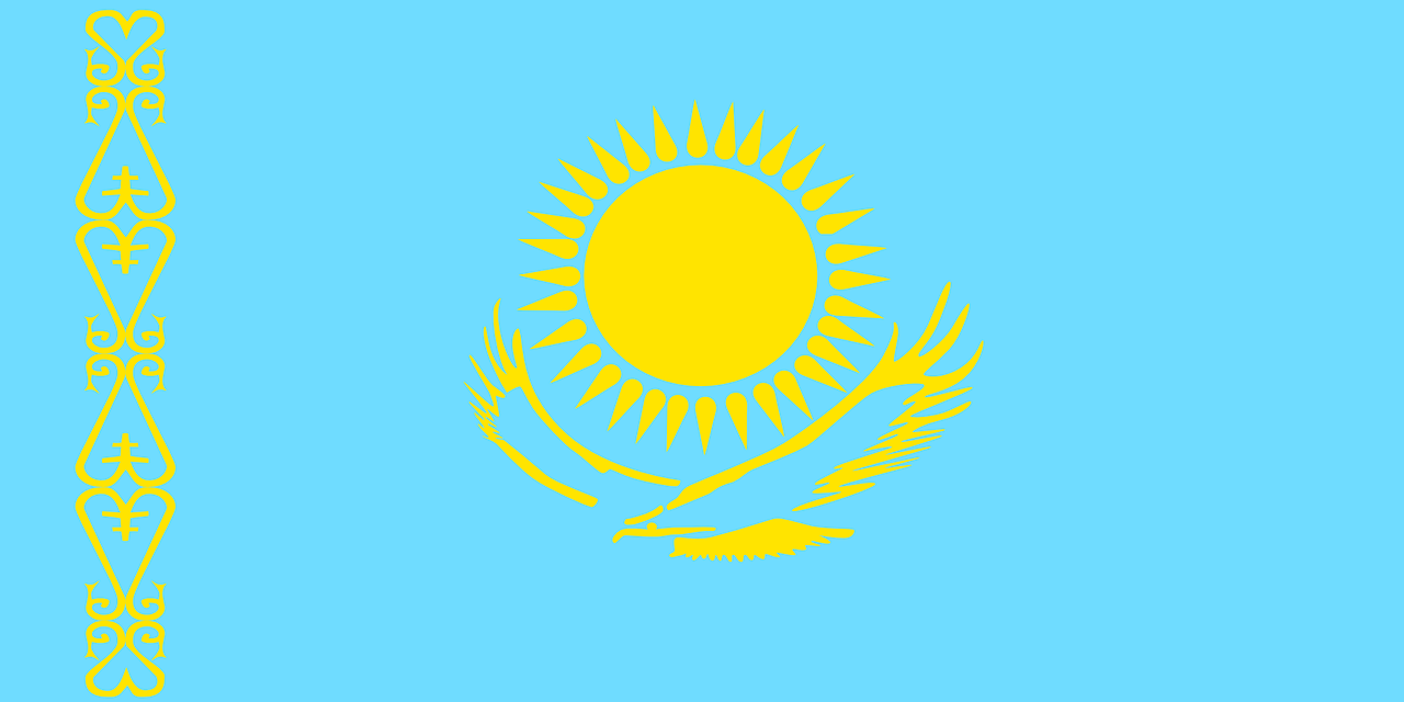 kazakhstan flag asia free photo