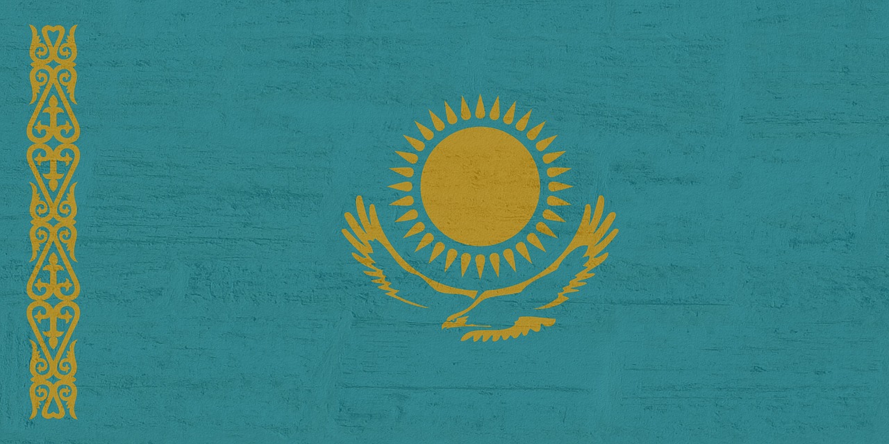 kazakhstan flag international free photo