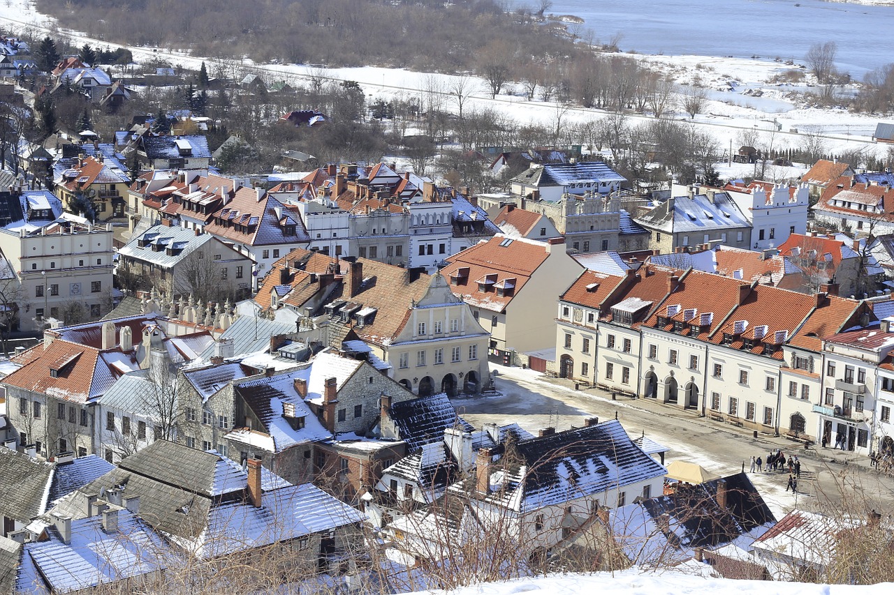 kazimierz dolny panorama of the city city free photo