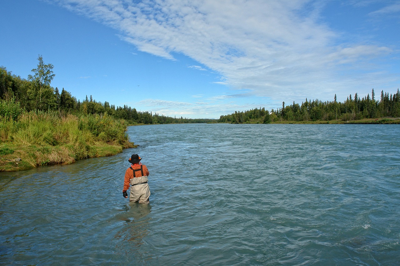 keani river alaska fishing free photo