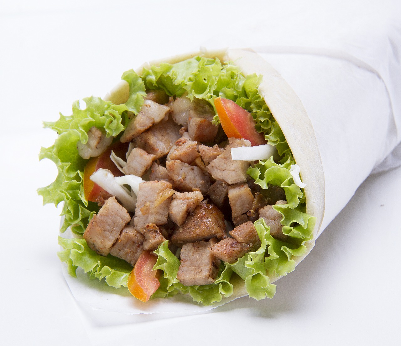 kebab sandwich pork free photo