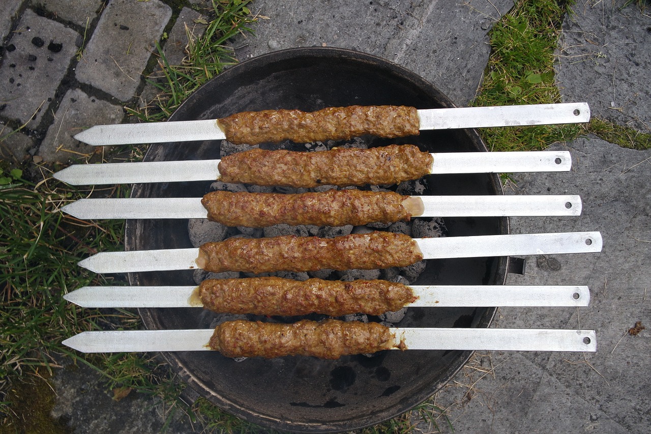 kebab grill fire free photo