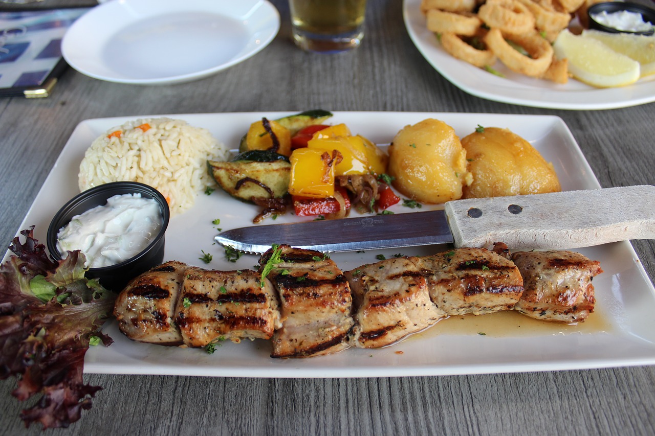 kebob  food  greek free photo