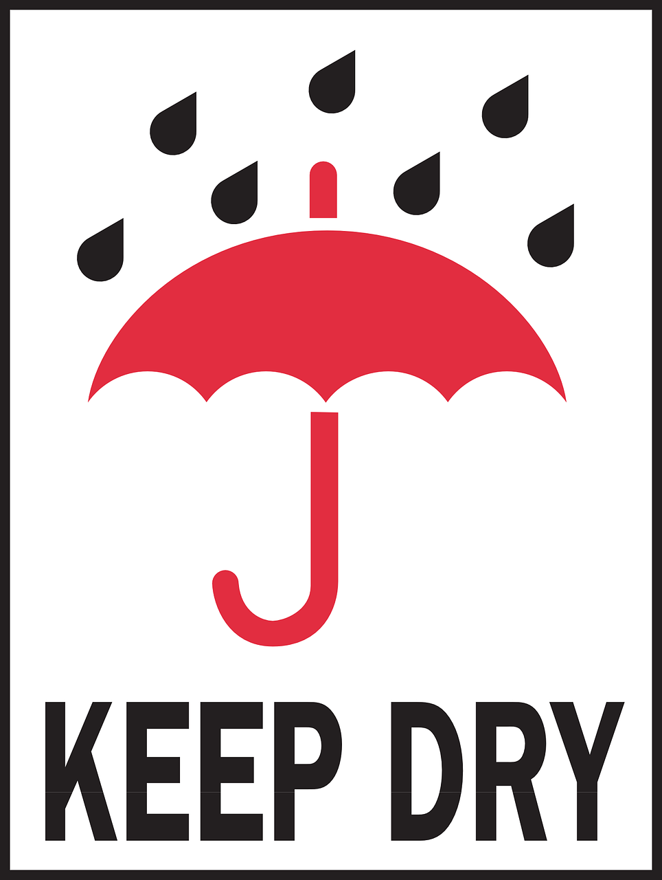 keep dry warning free photo