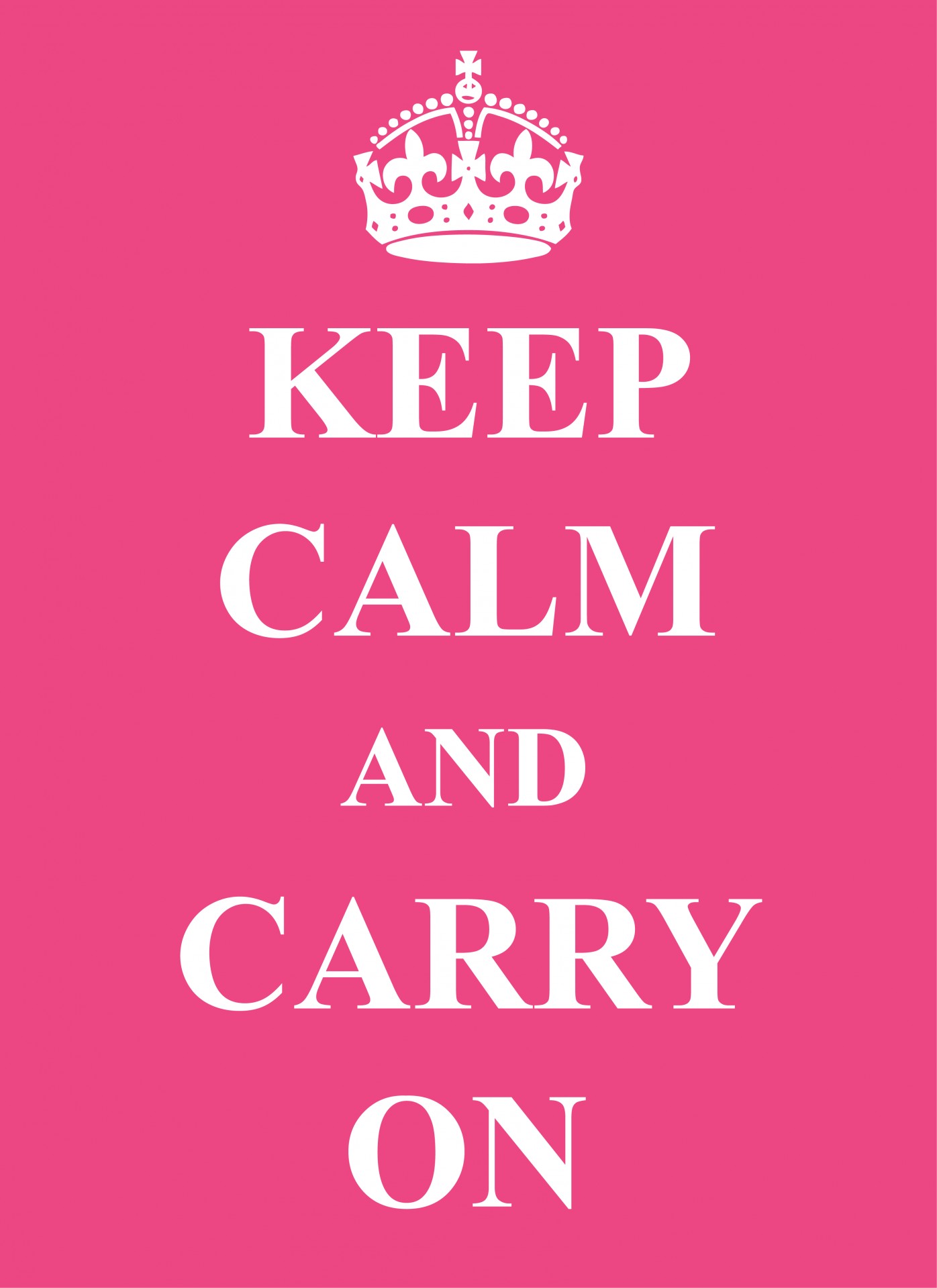 keep calm and carry on pink poster free photo