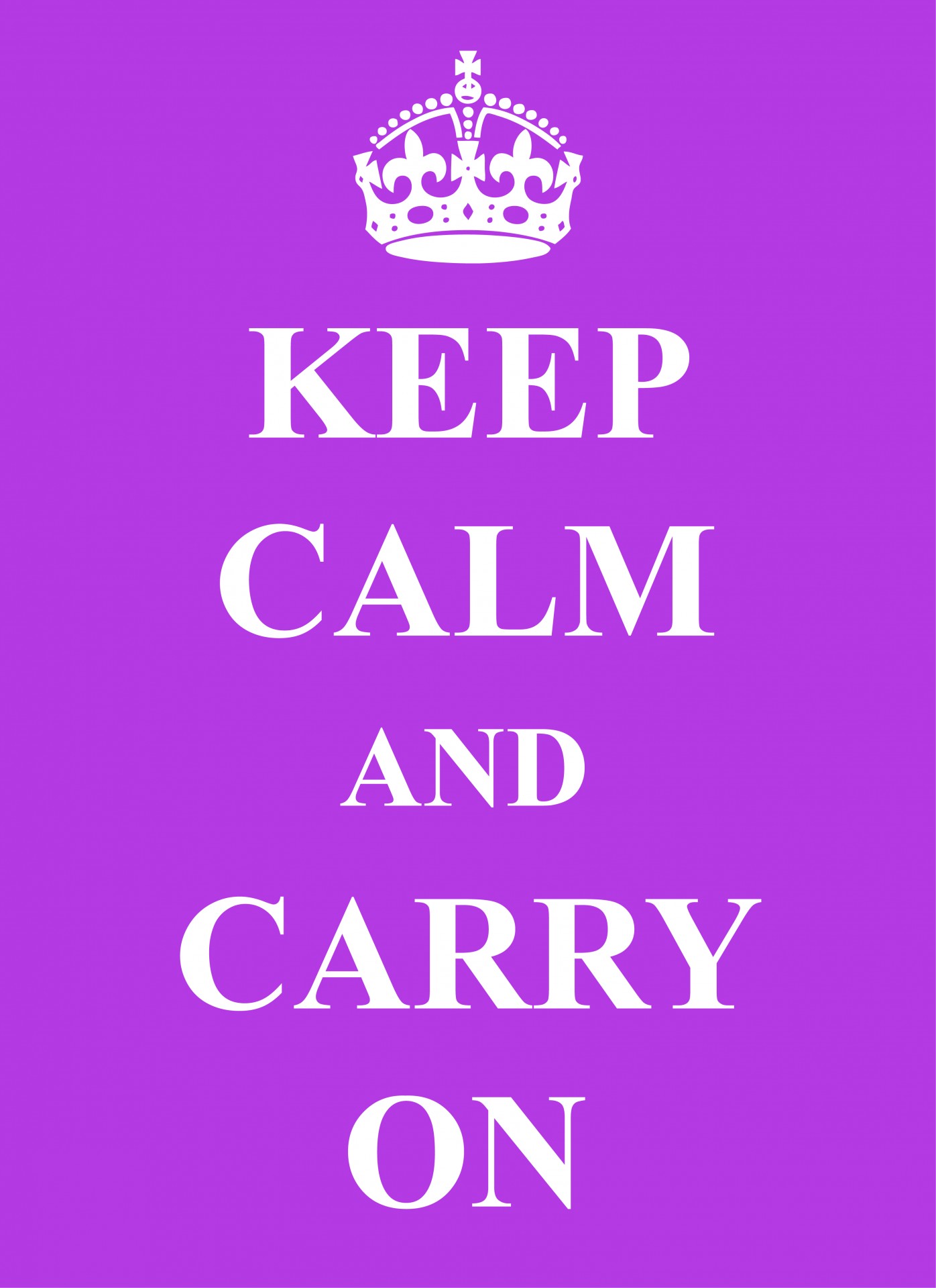keep calm and carry on purple card free photo