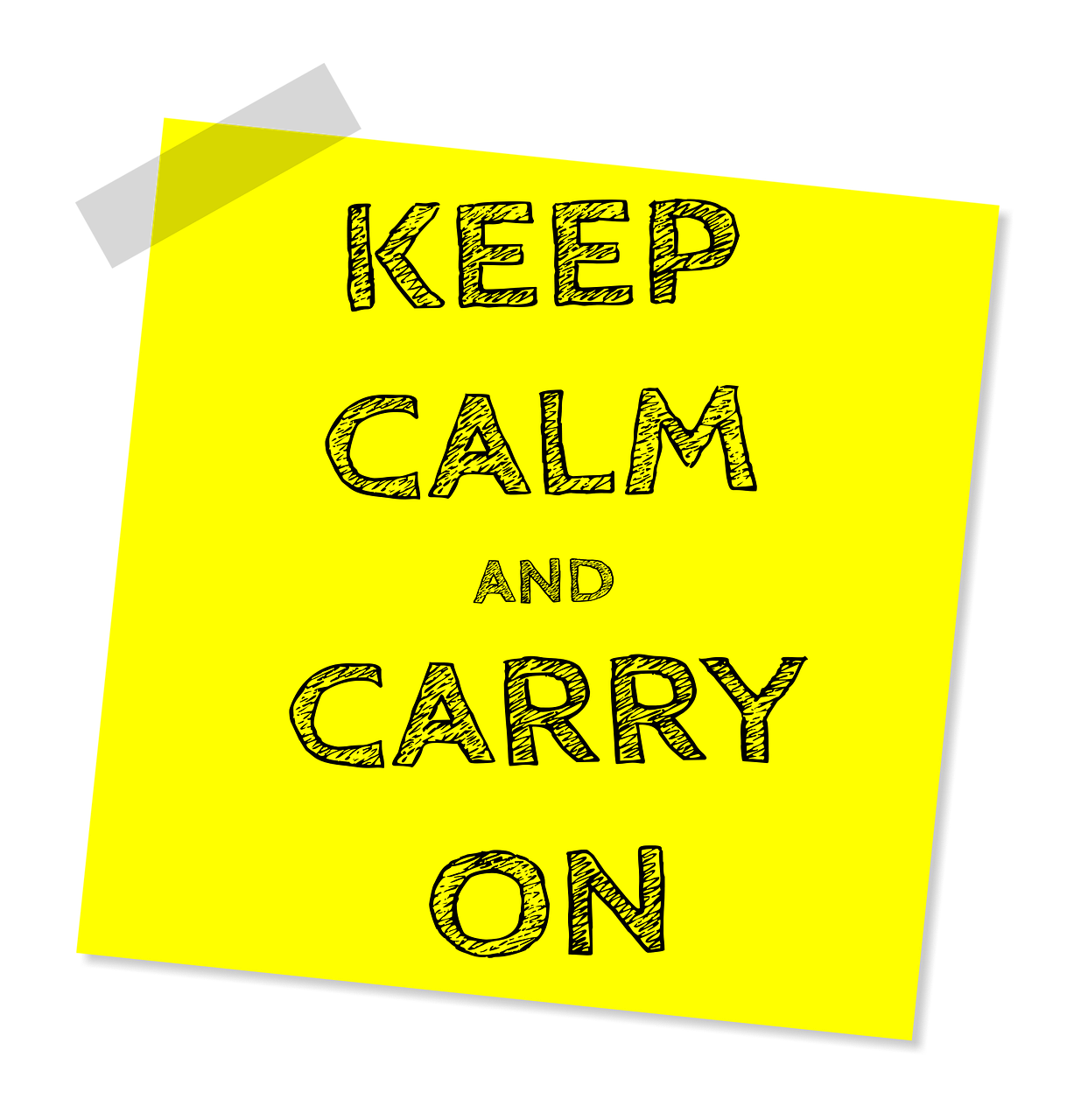 keep calm and carry on message slogan free photo