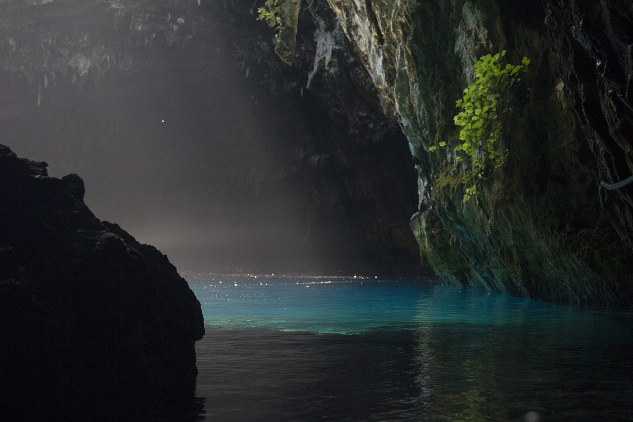 kefalonia melissani cave greece free photo