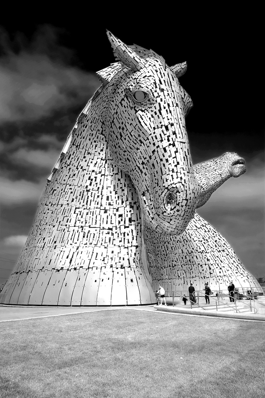 kelpies falkirk scotland free photo