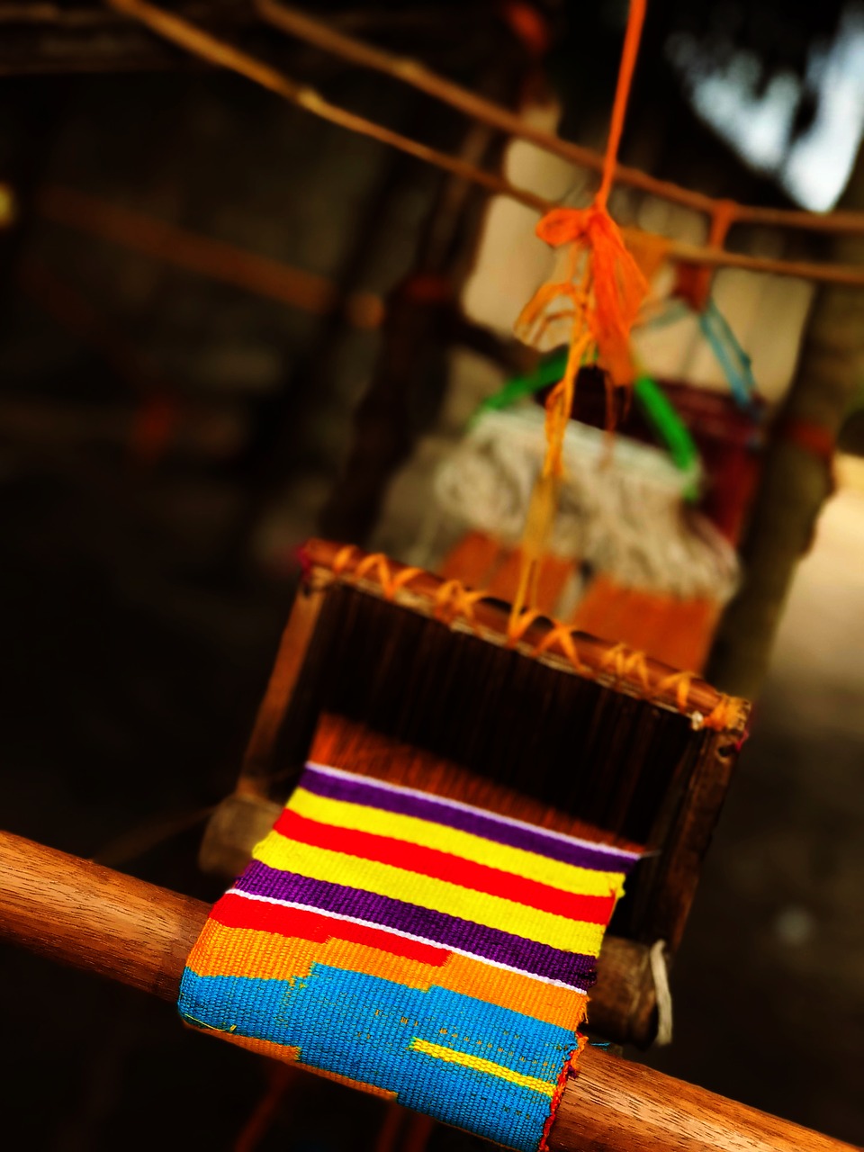 kente  loom  tradition free photo