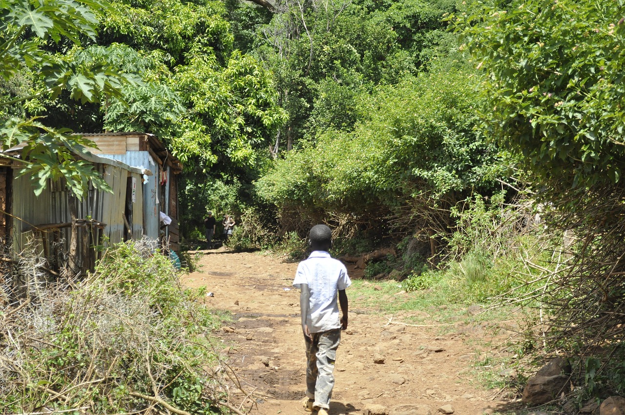 kenya village rural free photo