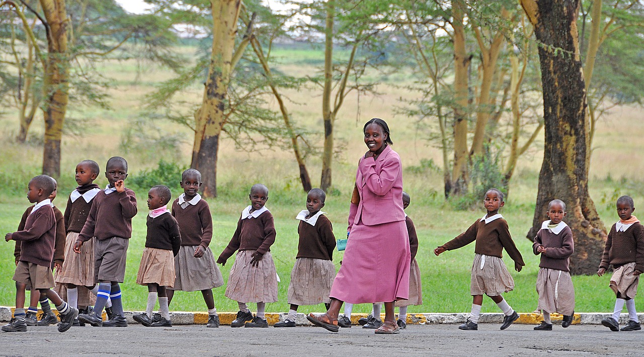 kenya  school  children free photo