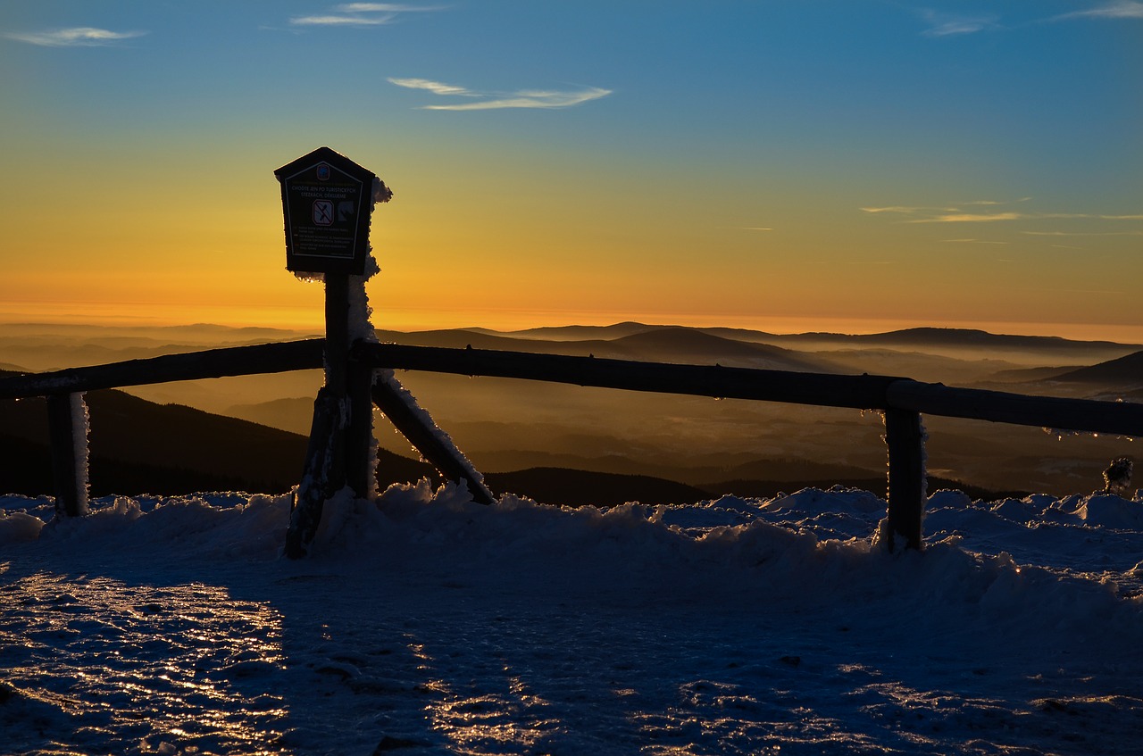 keprník sunset mountains free photo