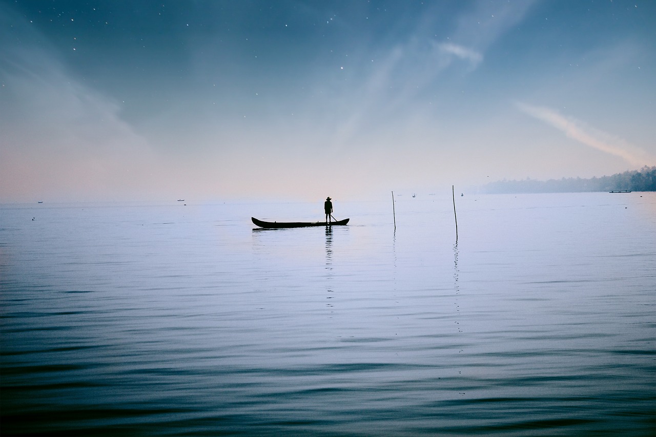 kerala  fisherman  water free photo