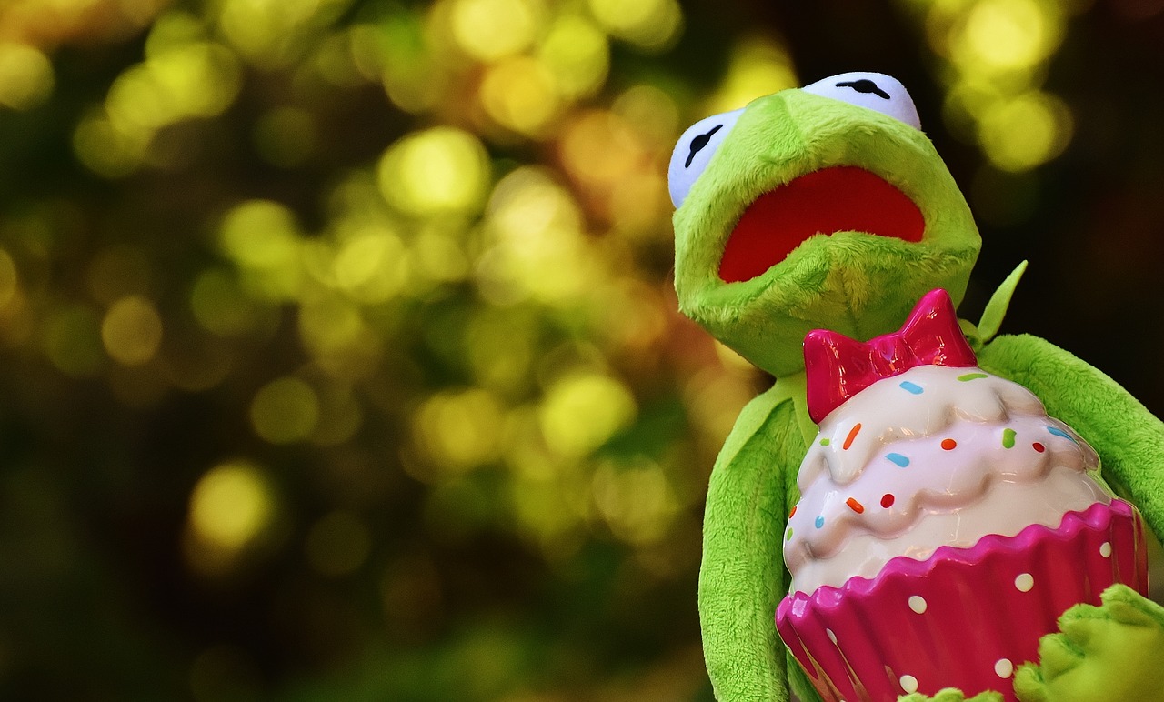 kermit frog cupcake free photo
