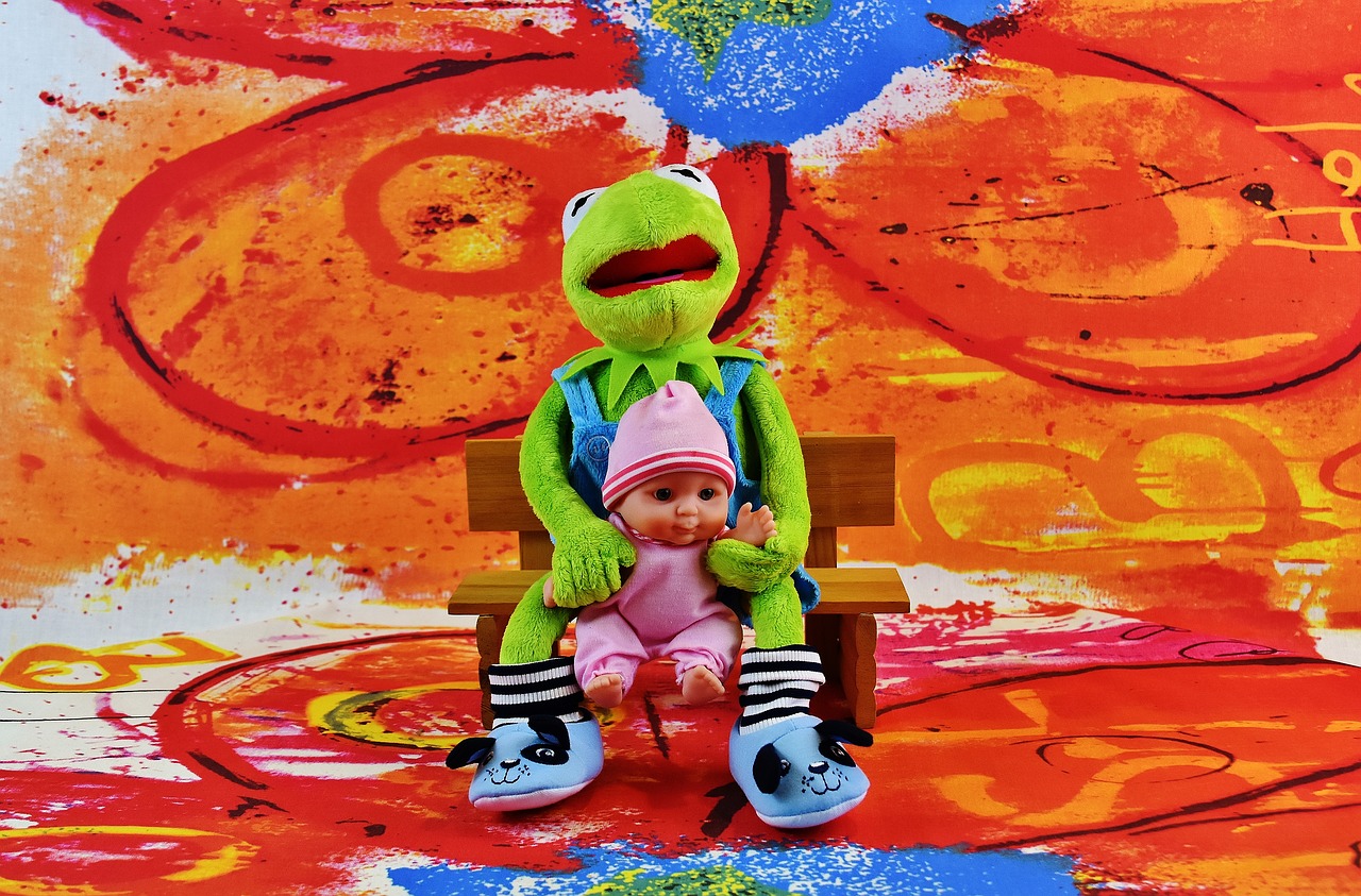 kermit frog baby free photo