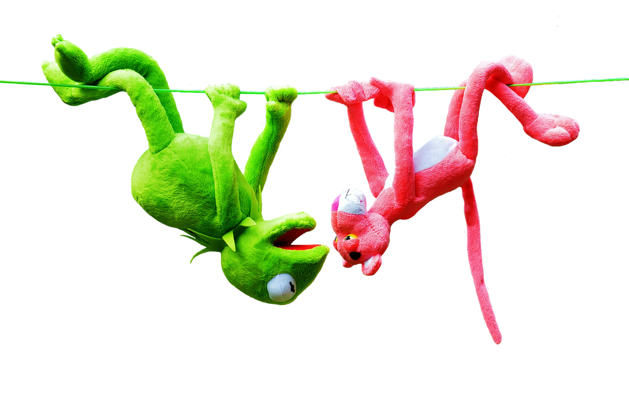 kermit pink panther plush toys free photo