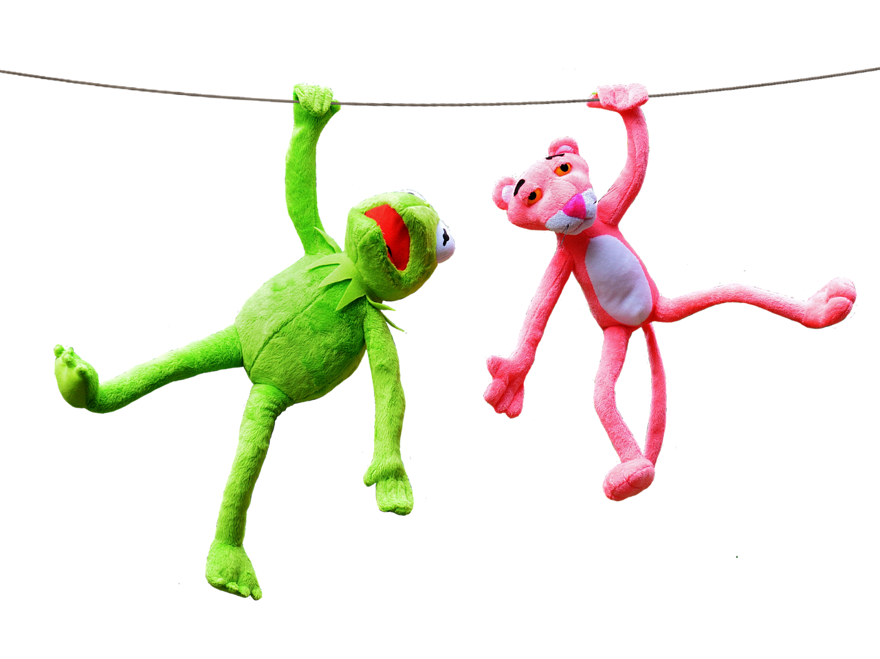 kermit pink panther plush toys free photo