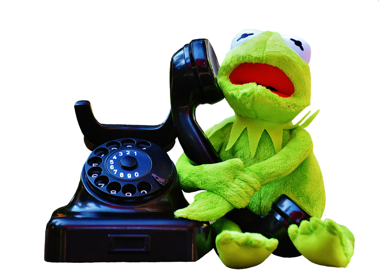 kermit frog phone free photo