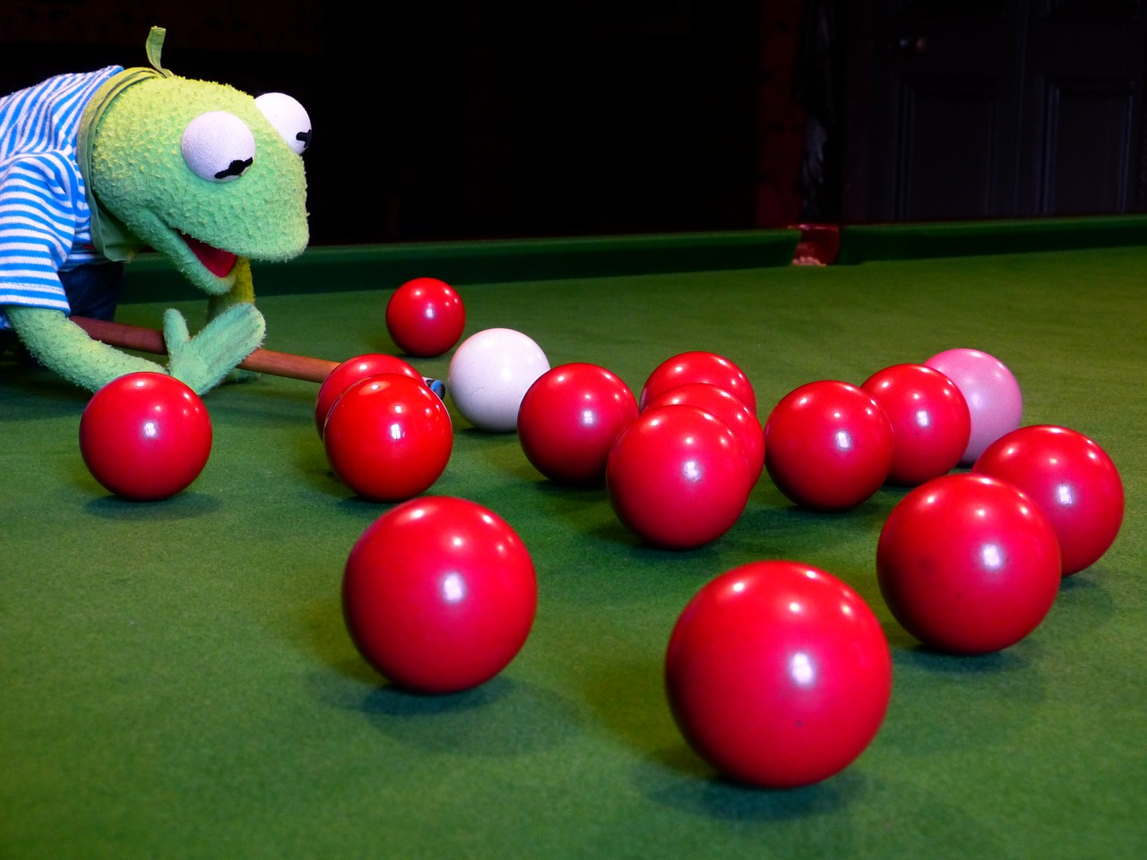 kermit frog billiards free photo