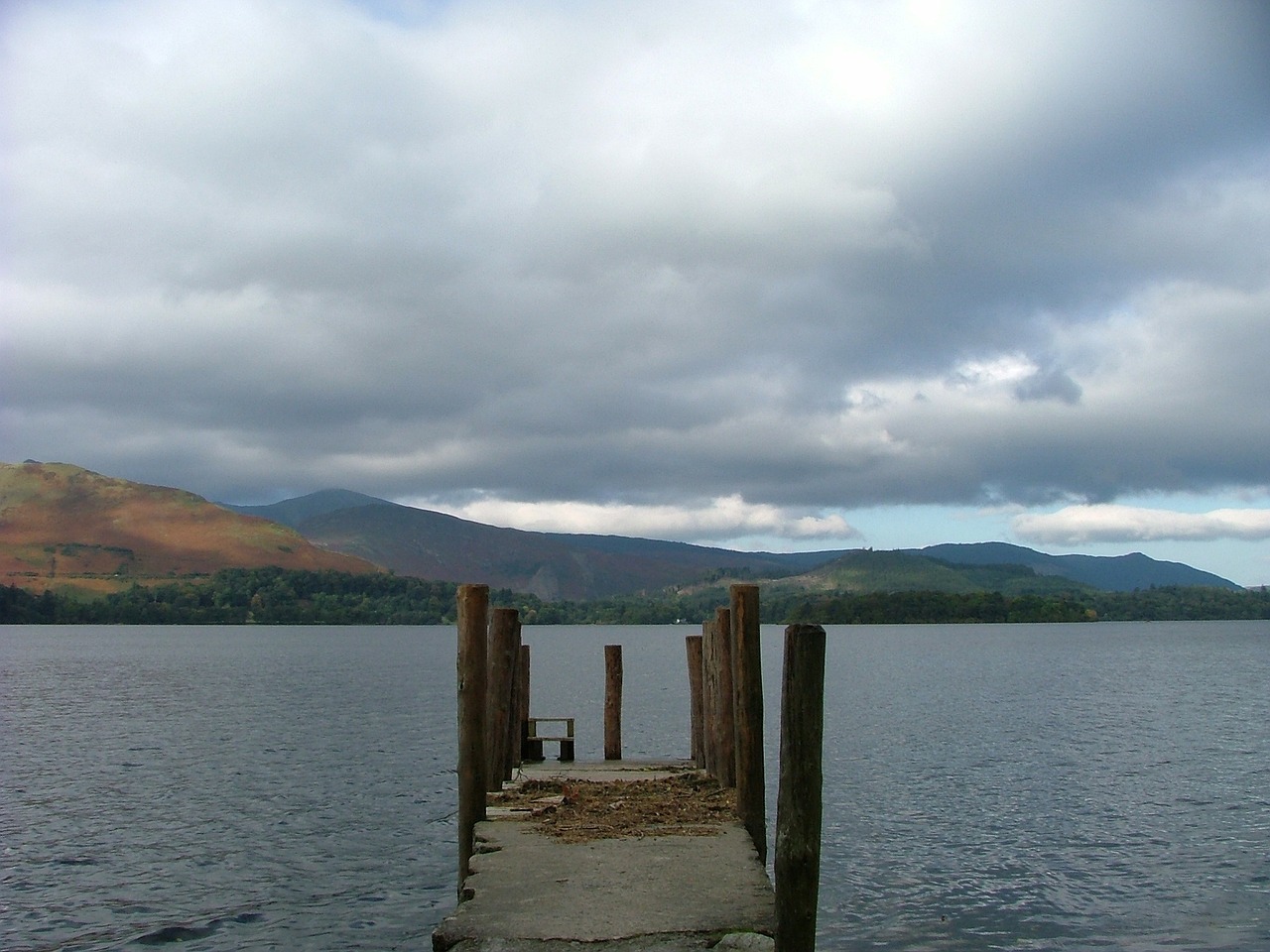 keswick lake jetty free photo