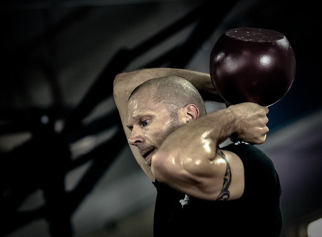 kettlebell halo exercise free photo