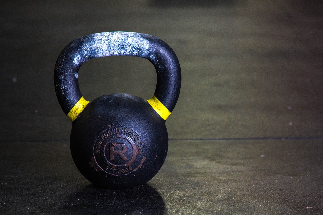 kettlebell  gym  fitness free photo