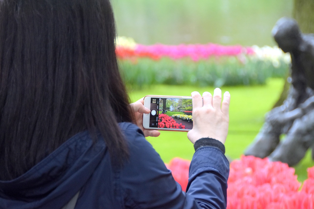 keukenhof  people  camera free photo