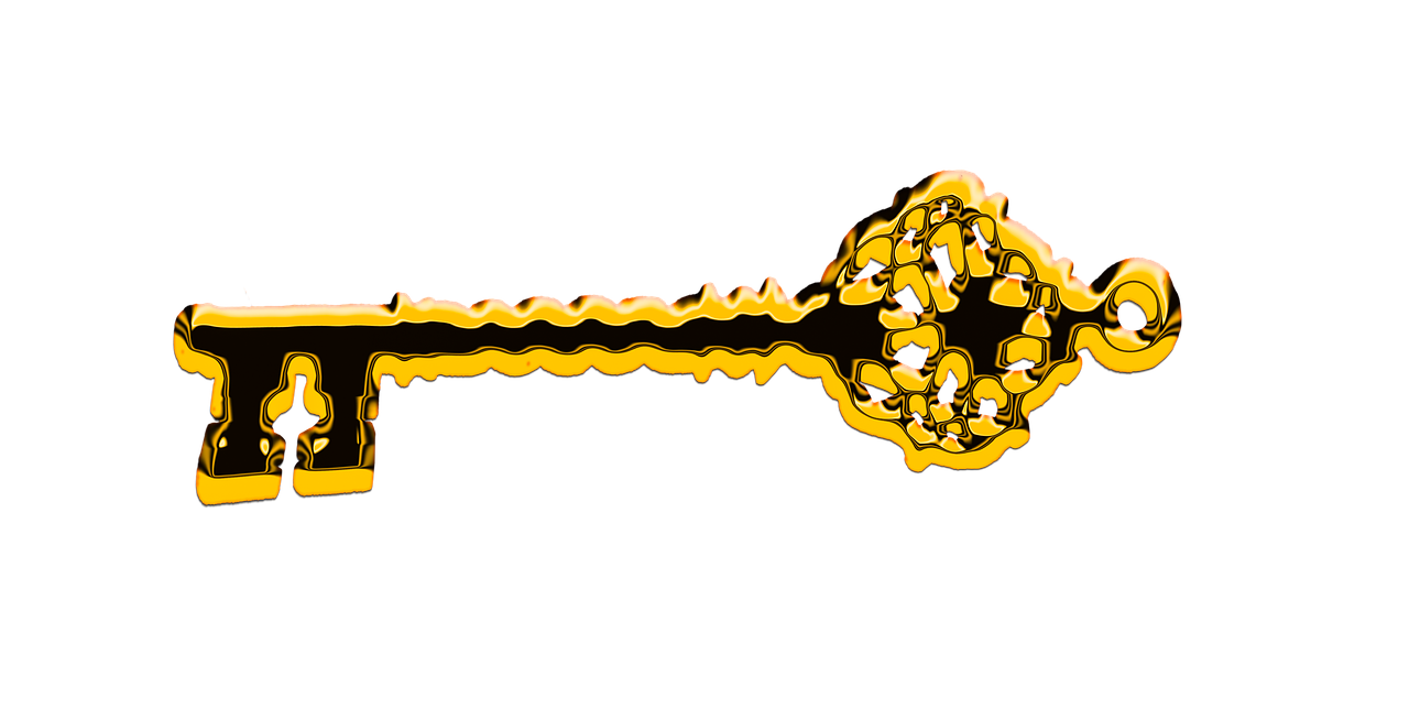 key gold golden free photo